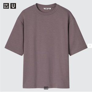 Lot of 4 Uniqlo U AIRism Cotton Oversized Crew Neck Half-Sleeve T-Shirt, Medium